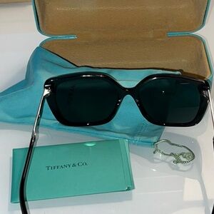 Tiffany & Co. Black and Silver Sunglasses
